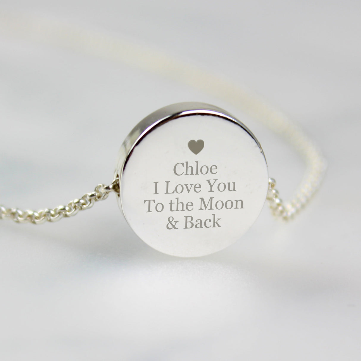 Personalised Any Message Disc Necklace - Shop Necklaces At Gift Moments - 4