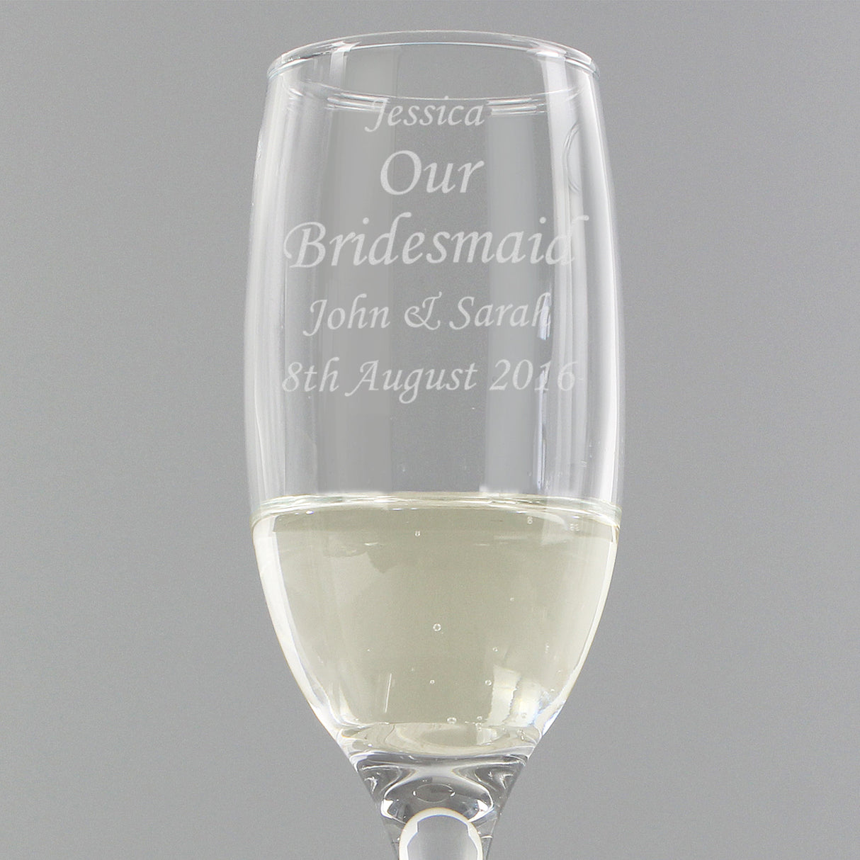 Personalised Message Flute: 2 - Champagne Flutes By Gift Moments