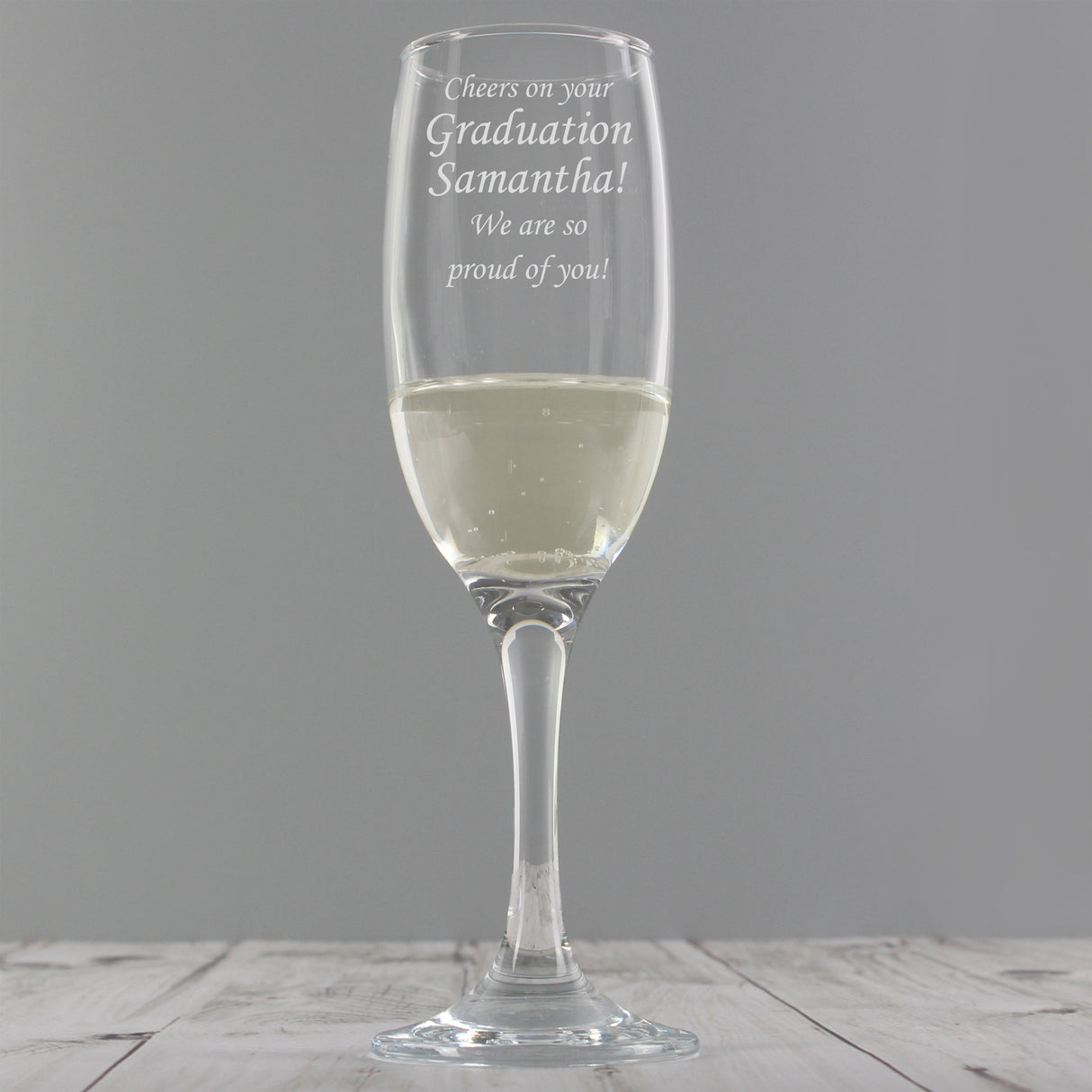 Personalised Message Flute: 1 - Champagne Flutes By Gift Moments