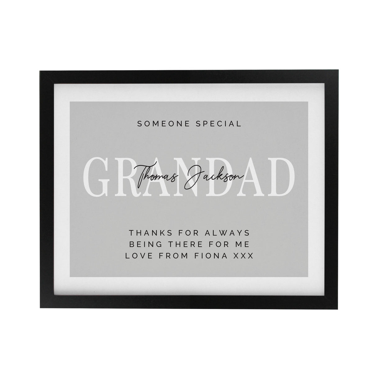 Personalised Message Framed Prints: 8 - Framed Prints By Gift Moments