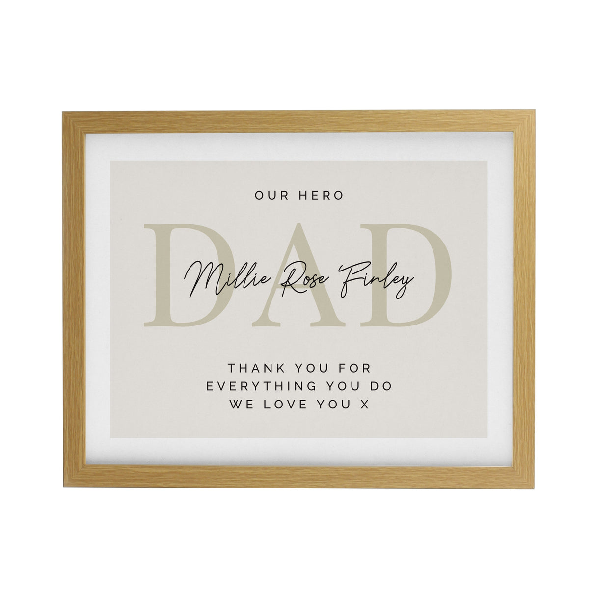 Personalised Message Framed Prints: 7 - Framed Prints By Gift Moments