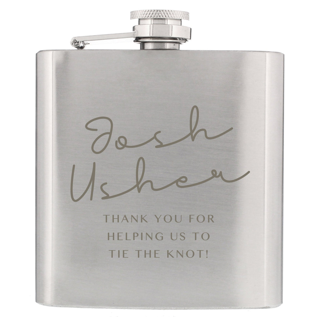 Personalised Any Message Hip Flask: 5 - Hip Flasks By Gift Moments
