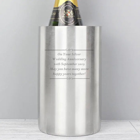 Personalised Any Message Wine Cooler: 3 - Barware By Gift Moments