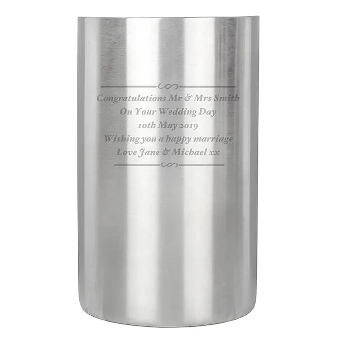 Personalised Any Message Wine Cooler: 4 - Barware By Gift Moments