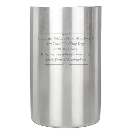 Personalised Any Message Wine Cooler: 4 - Barware By Gift Moments