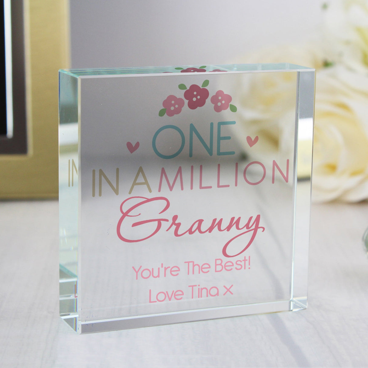 Personalised One in a Million Crystal Token: 4 - Crystal Tokens By Gift Moments