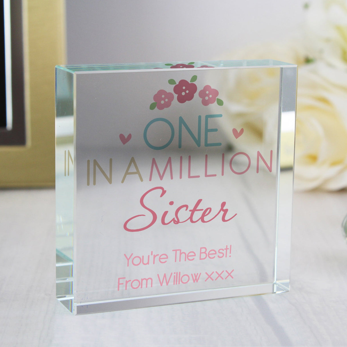 Personalised One in a Million Crystal Token: 7 - Crystal Tokens By Gift Moments
