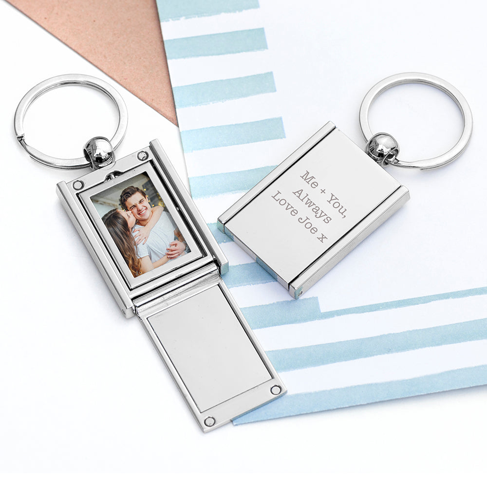 Personalised Mini Frame Keyring: 1 - Metal Keyrings By Gift Moments