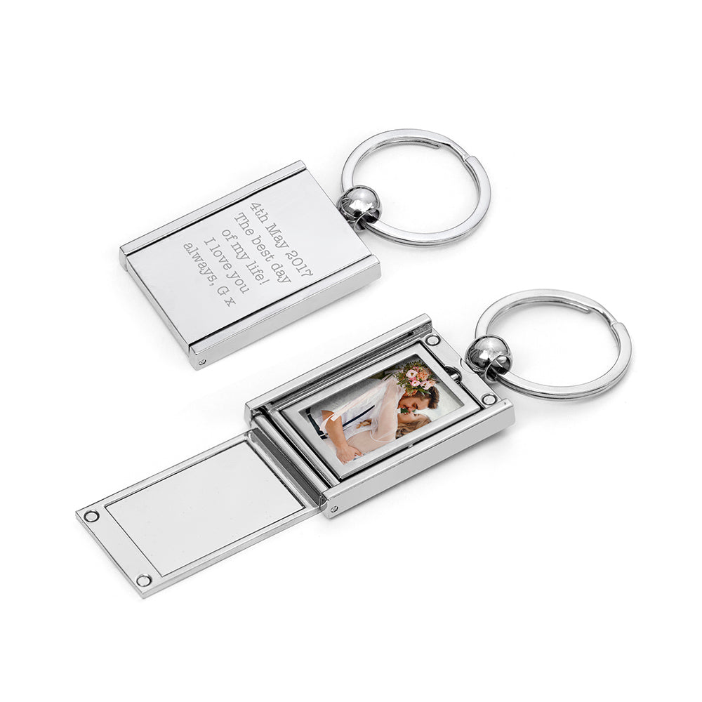 Personalised Mini Frame Keyring: 5 - Metal Keyrings By Gift Moments