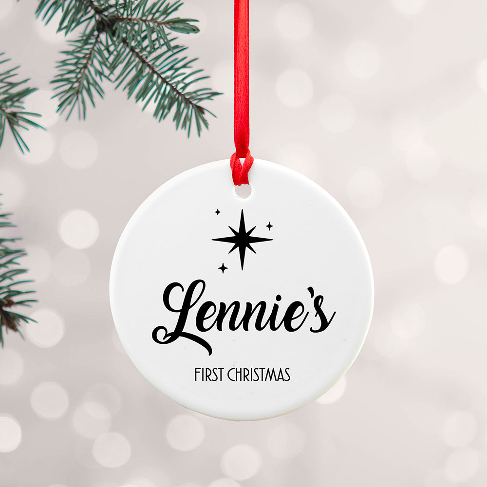 Personalised Minimalist Christmas Icon Ornament - Shop Christmas Decorations At Gift Moments - 2