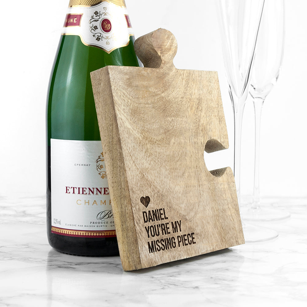 Personalised Missing Piece Jigsaw Bottle Coaster: 1 - Coasters By Gift Moments