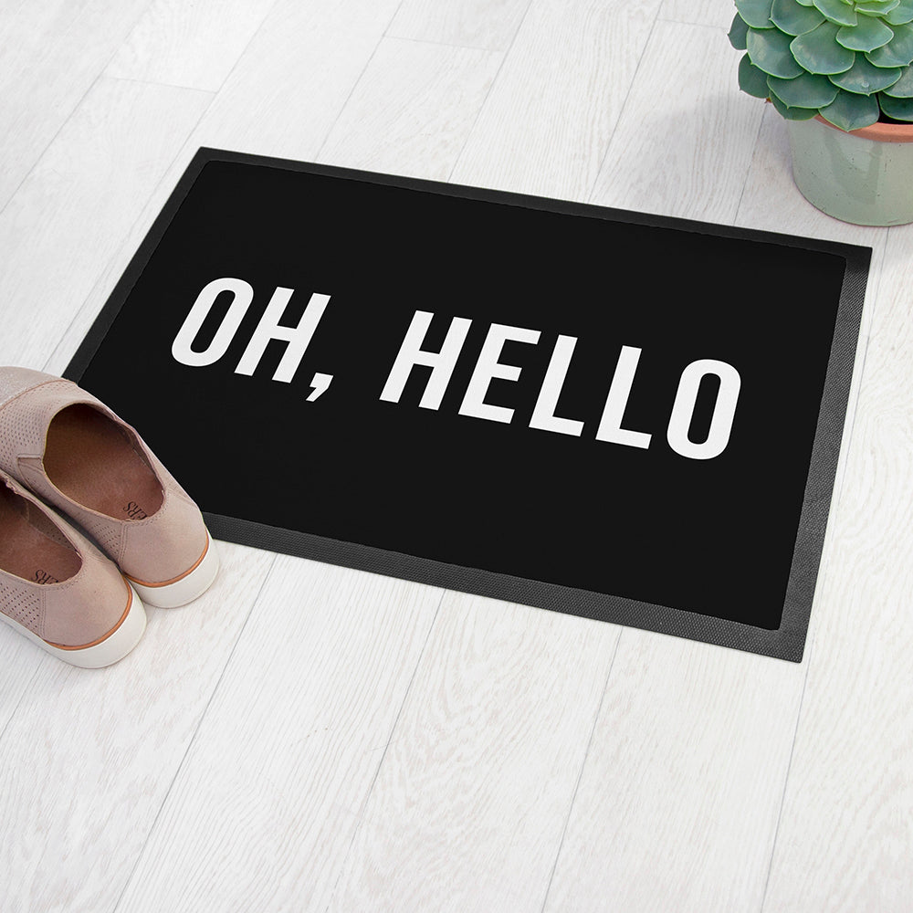 Personalised Monochrome Doormat: 2 - Doormats By Gift Moments