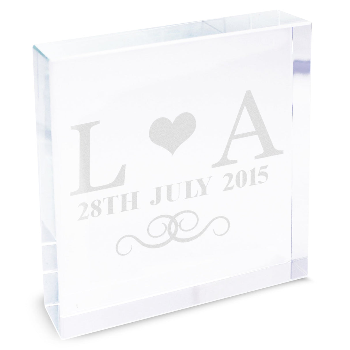 Personalised Monogram Crystal Token - Shop Crystal Tokens At Gift Moments - 4