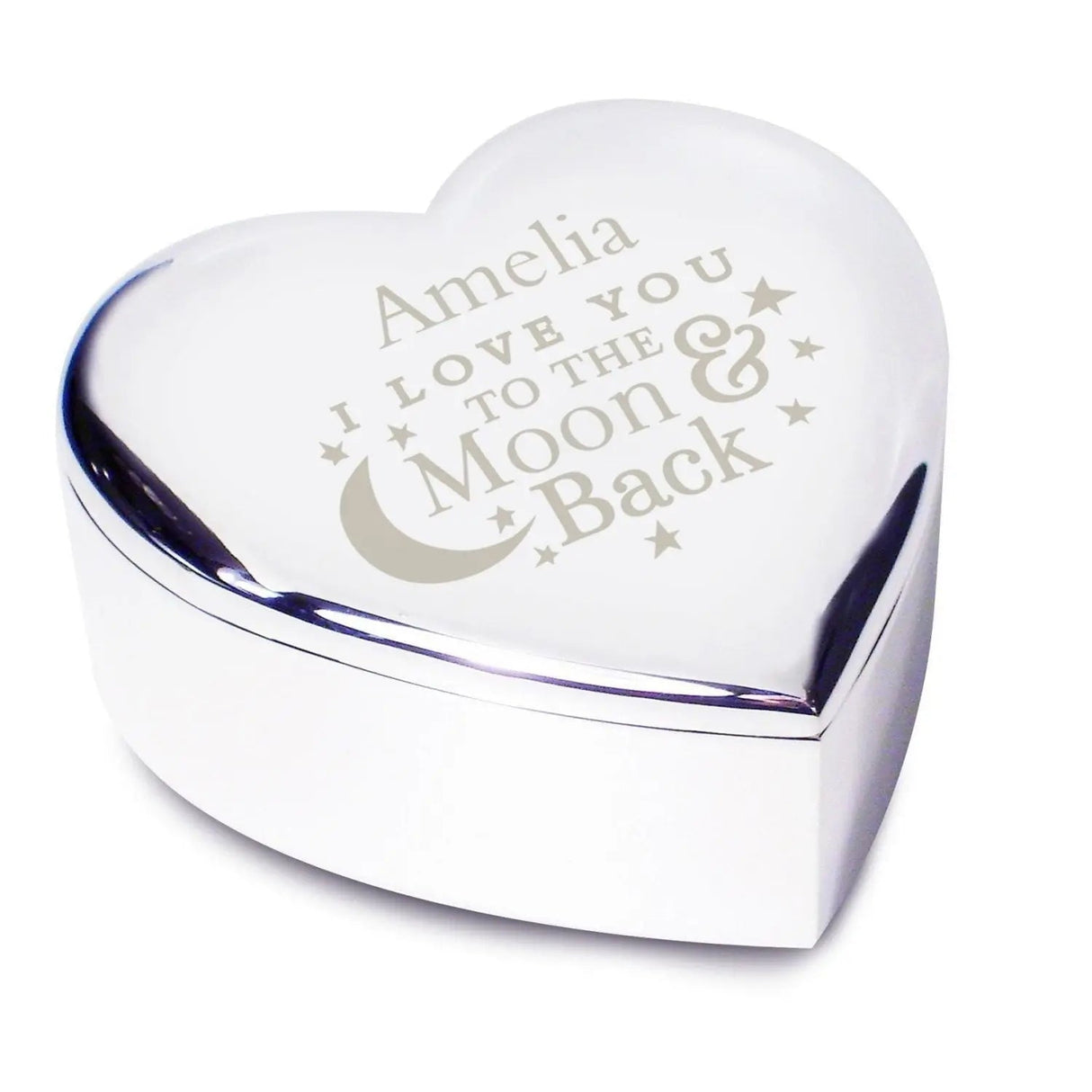 Personalised To the Moon and Back... Heart Trinket Box - Shop Trinket Boxes At Gift Moments - 2