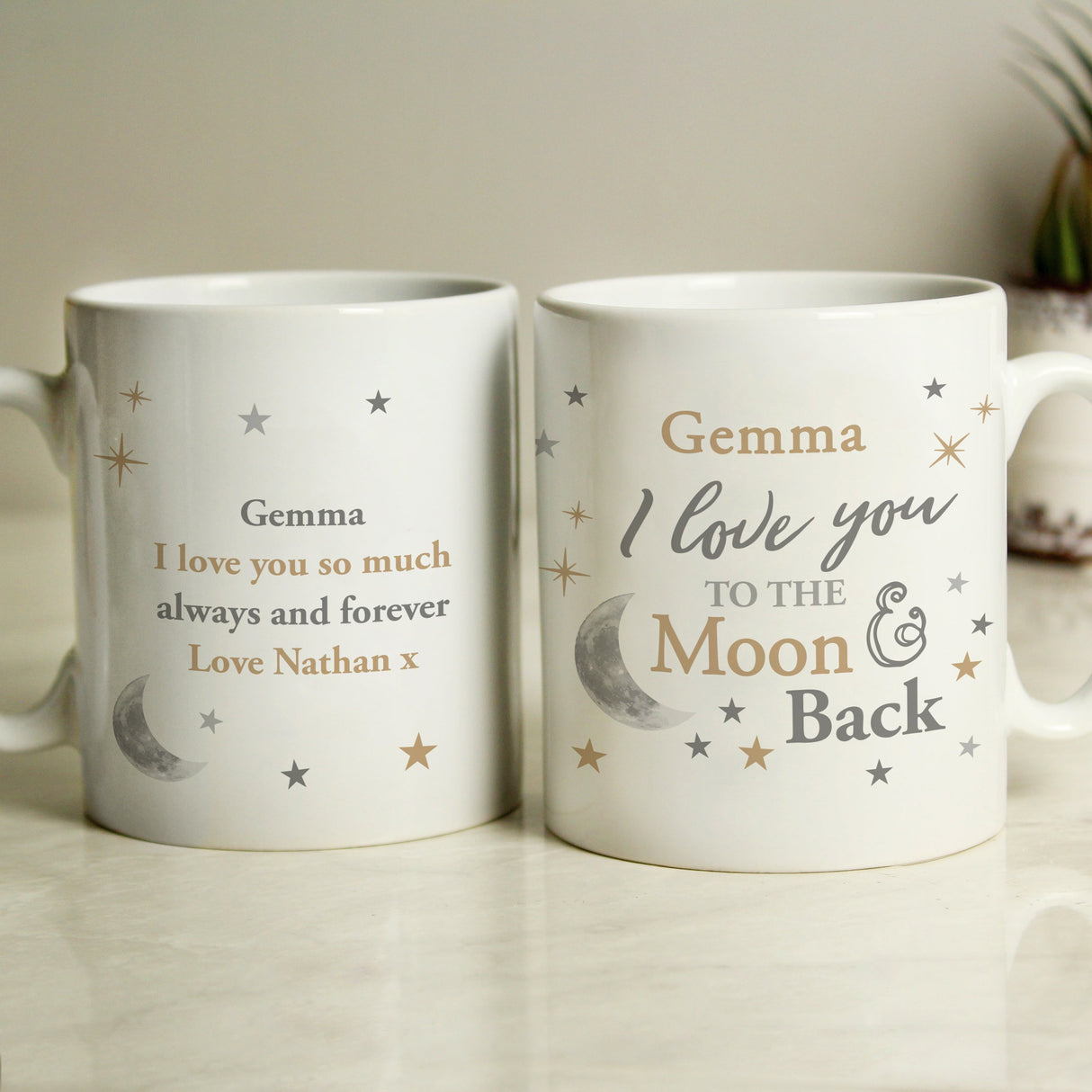 Personalised To the Moon and Back... Mug: 2 - Mugs By Gift Moments