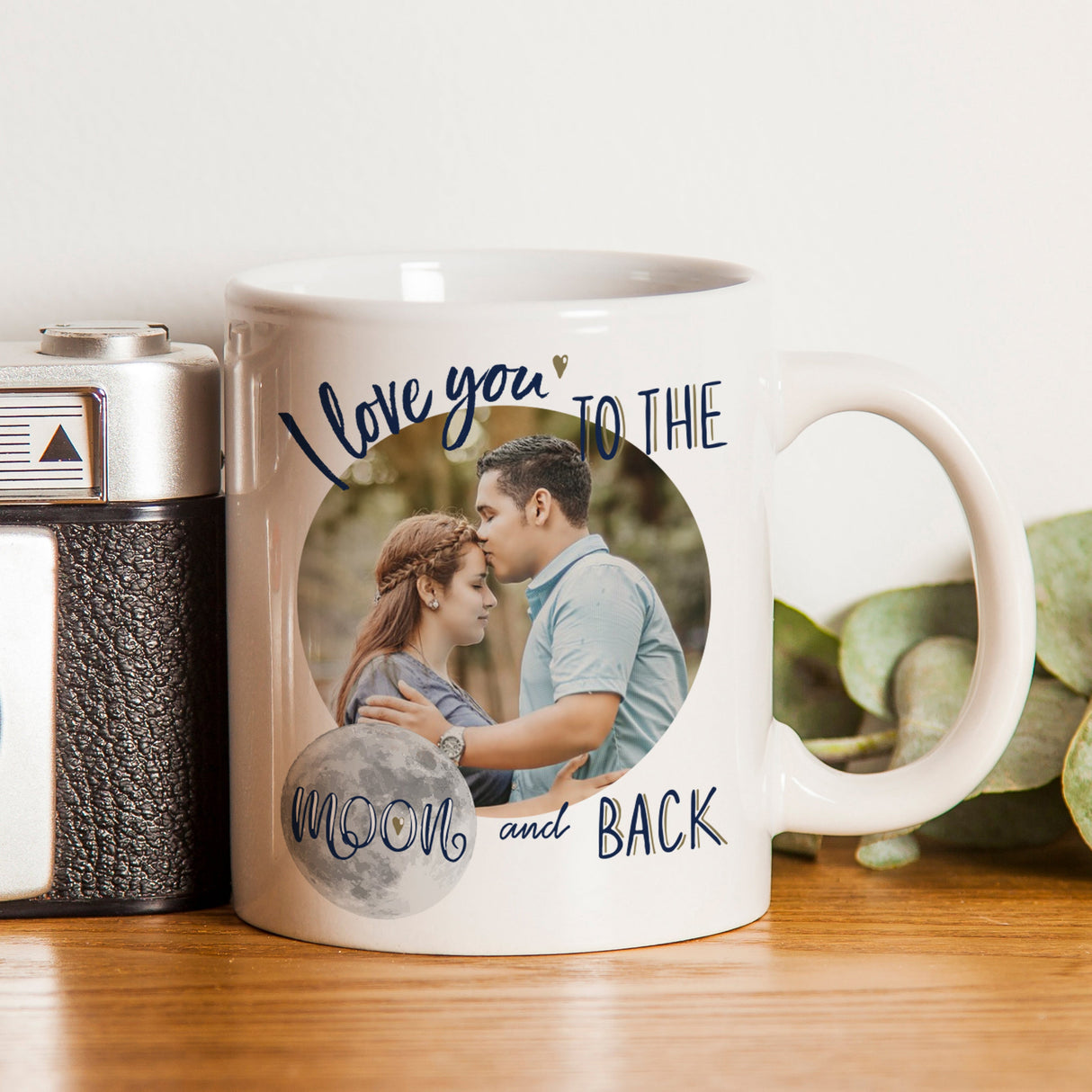 Personalised Moon & Back Photo Upload Mug: 1 - Mugs By Gift Moments