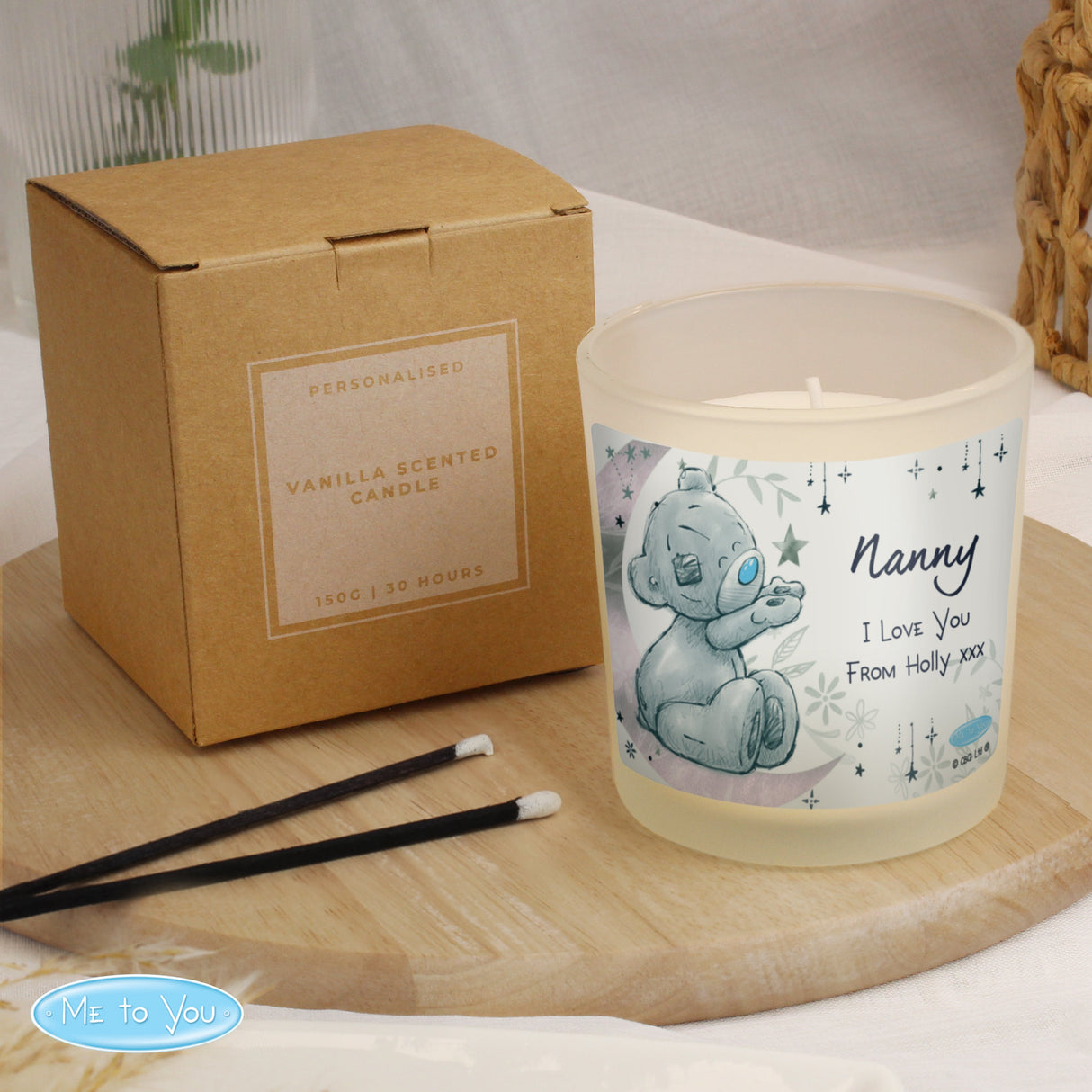 Personalised Moon & Stars Me To You Scented Jar Candle - Shop Candles At Gift Moments - 1