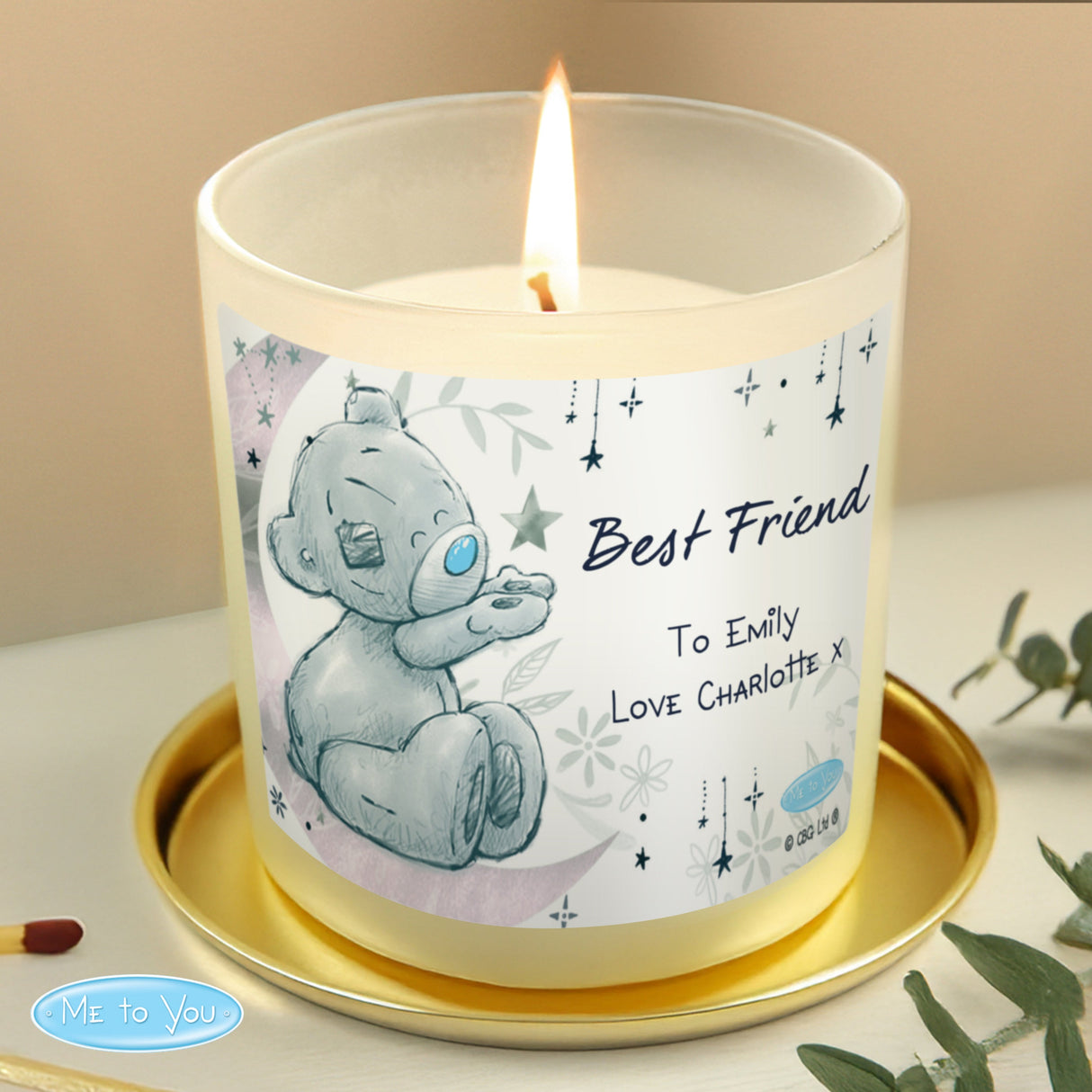Personalised Moon & Stars Me To You Scented Jar Candle - Shop Candles At Gift Moments - 2