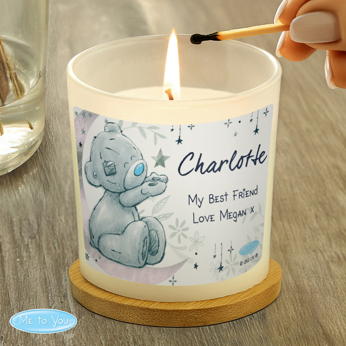 Personalised Moon & Stars Me To You Scented Jar Candle - Shop Candles At Gift Moments - 3