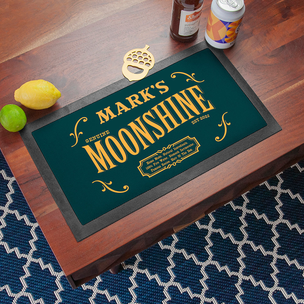 Personalised Moonshine Bar Mat: 1 - Barware By Gift Moments