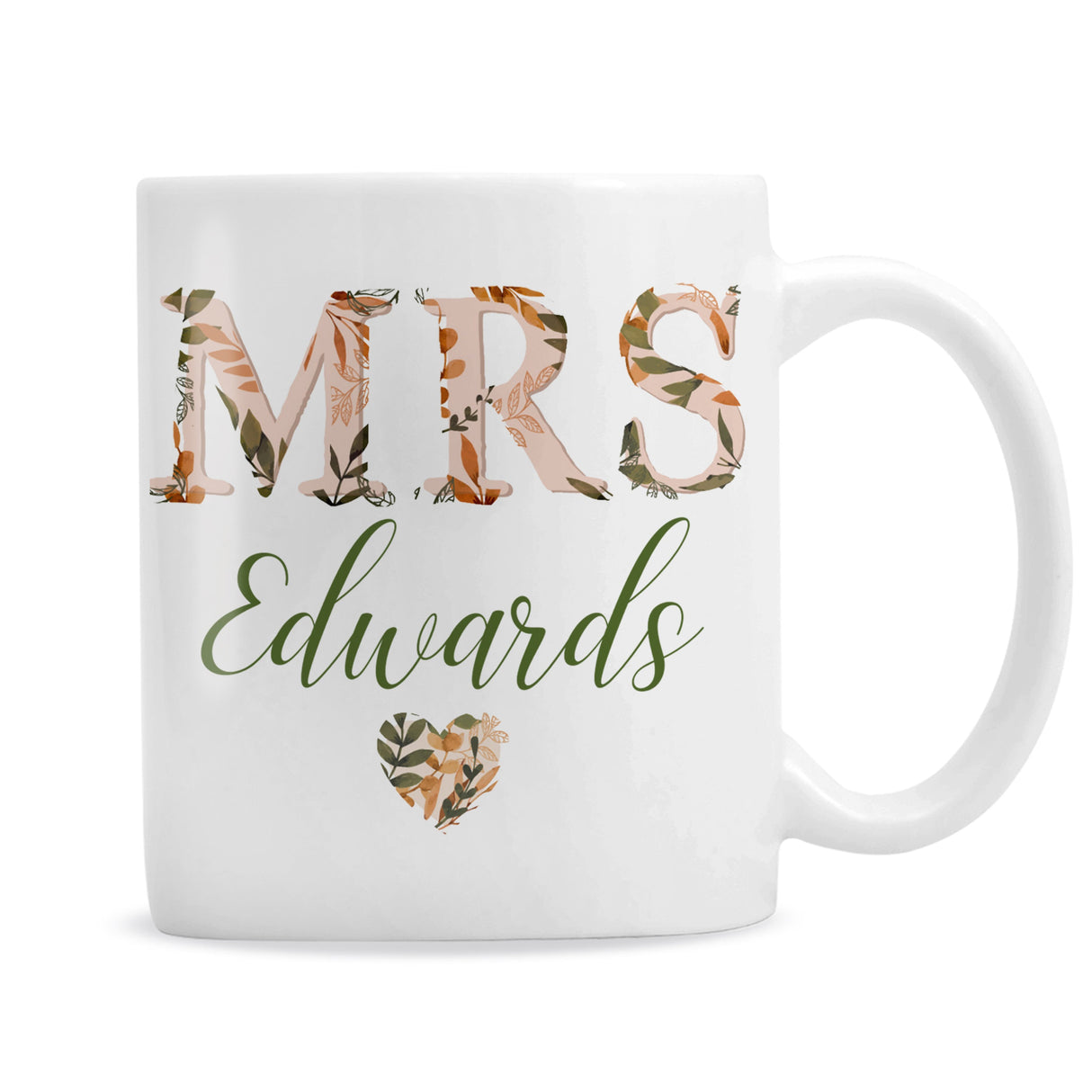 Personalised Mrs Autumnal Mug: 2 - Mugs By Gift Moments