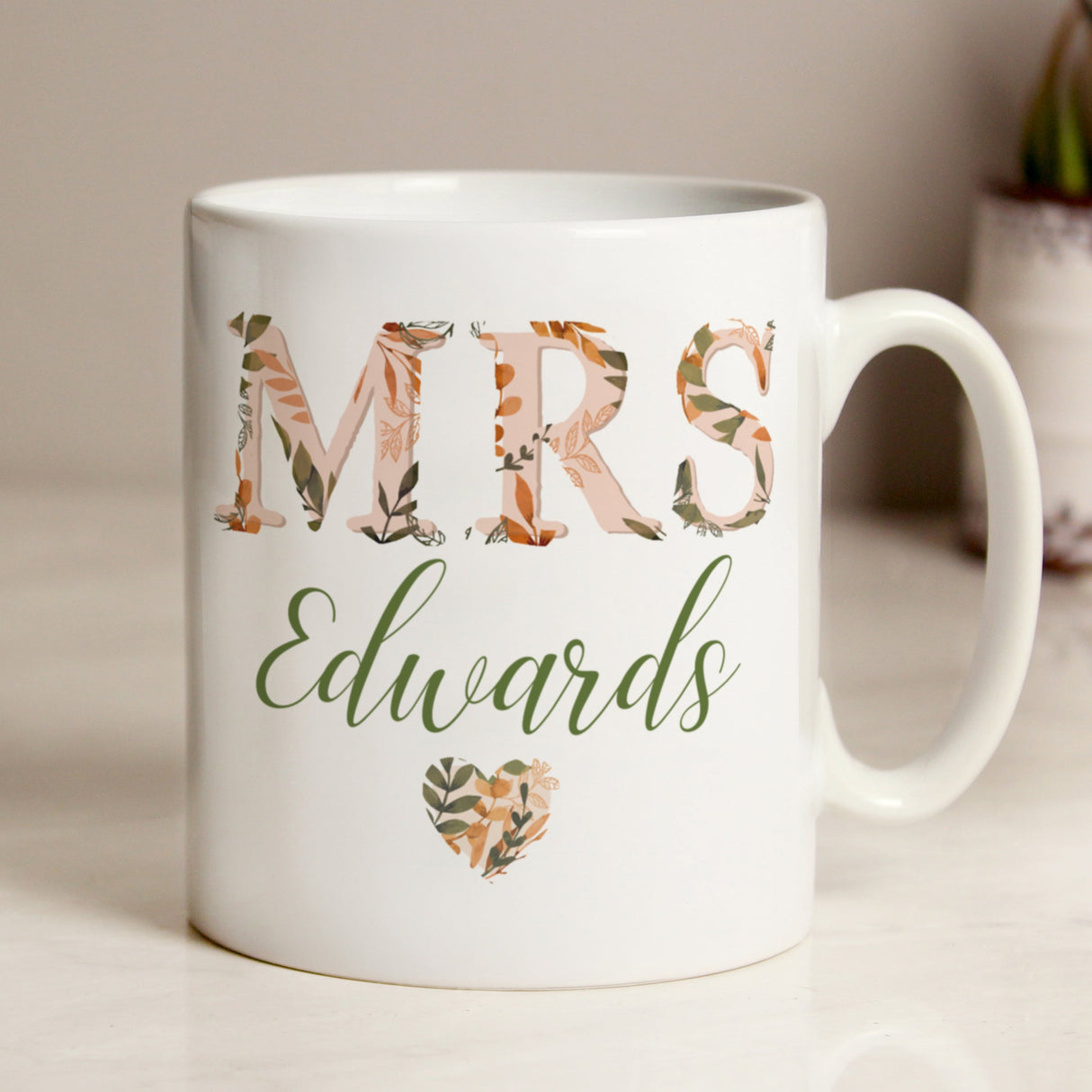 Personalised Mrs Autumnal Mug: 1 - Mugs By Gift Moments