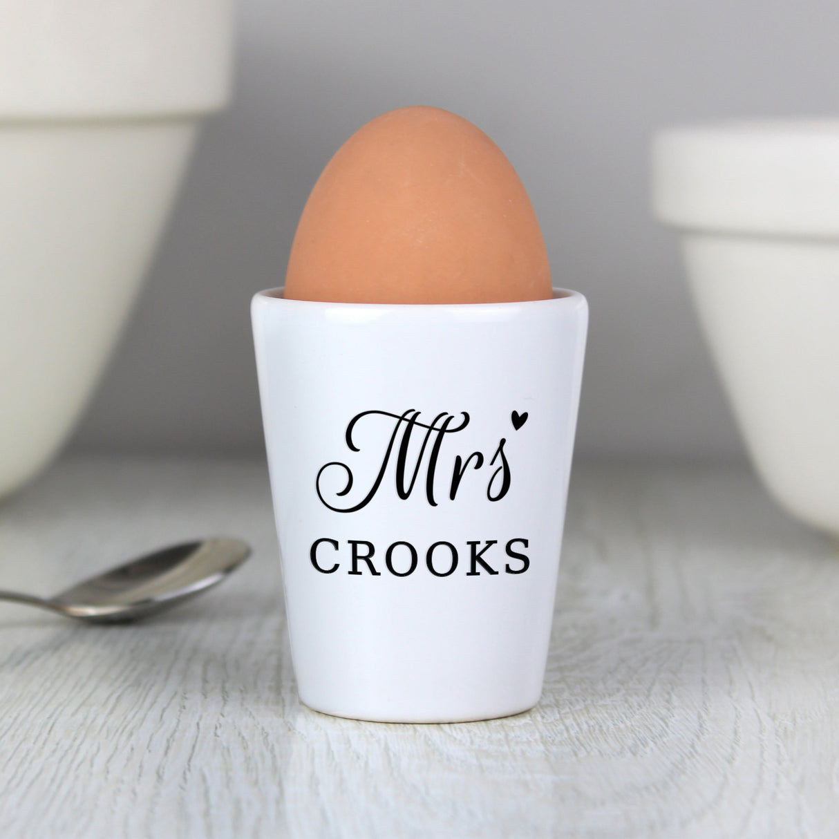 Personalised Mrs Egg Cup: 1 - Egg Cups By Gift Moments