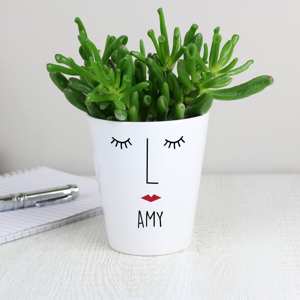 Personalised ’Mrs Face’ Plant Pot - Shop Pots & Planters At Gift Moments - 2