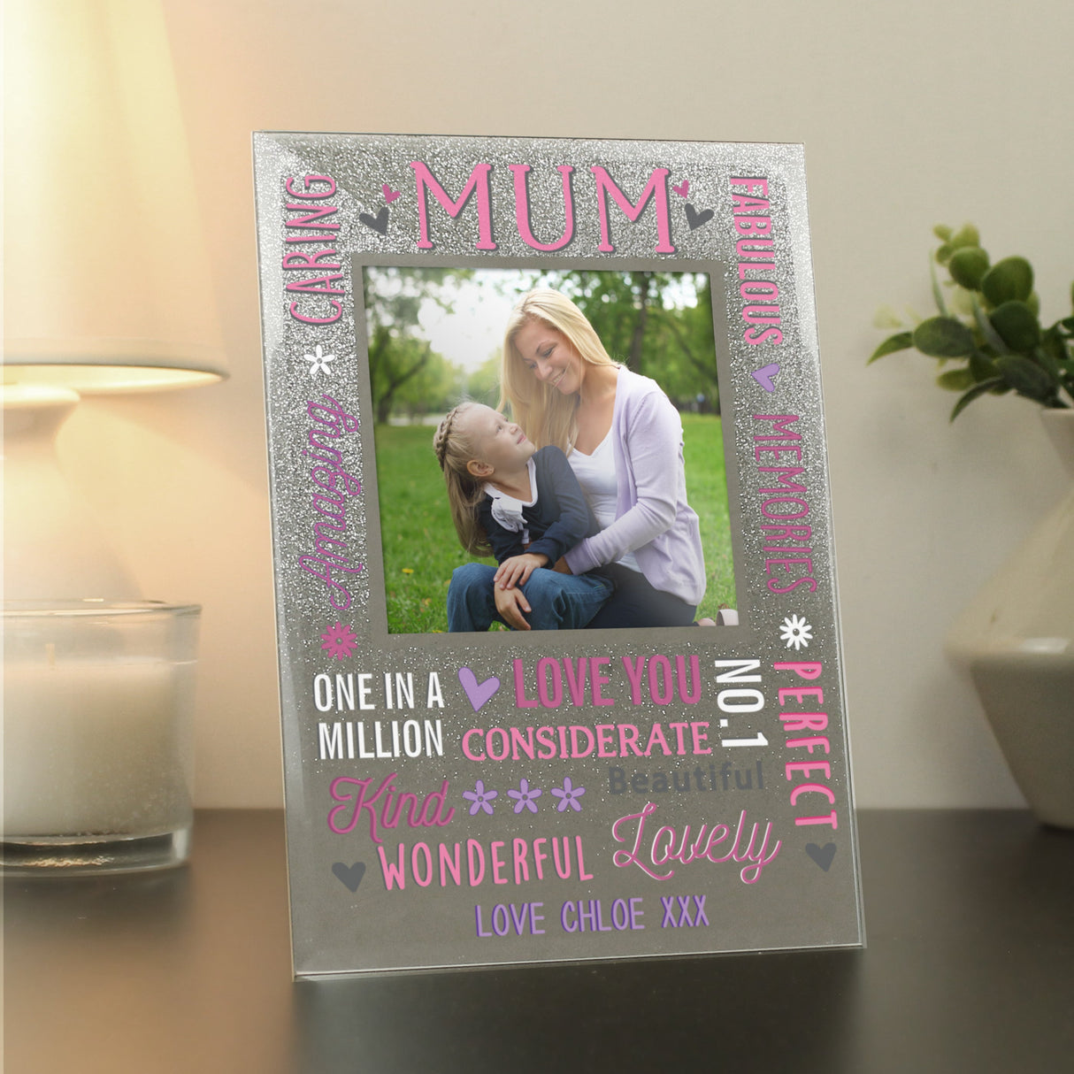 Personalised Mum Glitter Frame: 4 - Photo Frames By Gift Moments