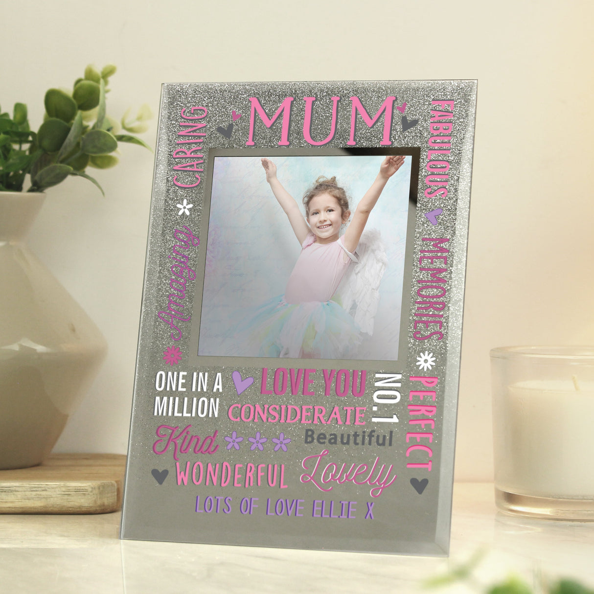 Personalised Mum Glitter Frame: 3 - Photo Frames By Gift Moments