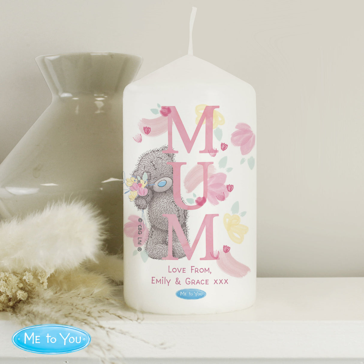 Personalised Me to You MUM Pillar Candle - Shop Candles At Gift Moments - 1