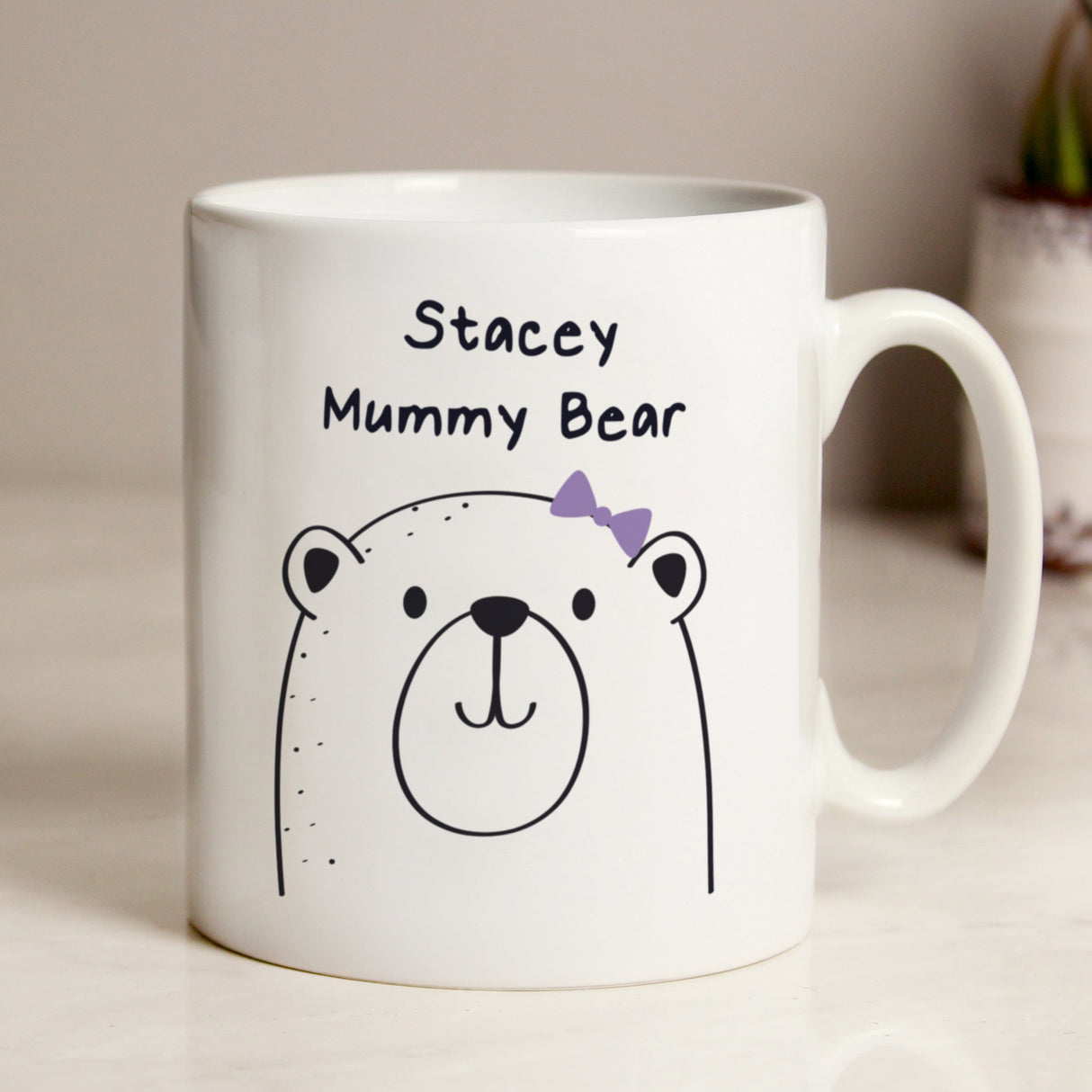 Personalised Mummy Bear Mug: 1 - Mugs By Gift Moments