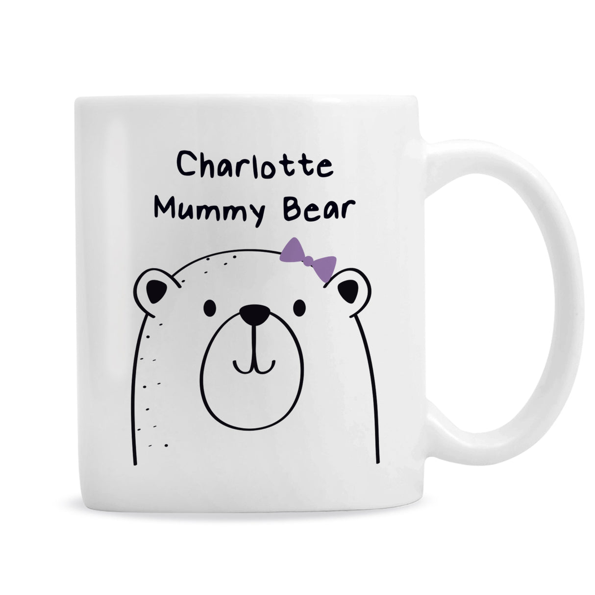 Personalised Mummy Bear Mug: 2 - Mugs By Gift Moments
