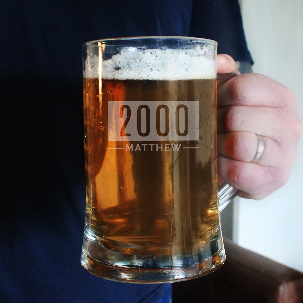 Personalised Name & Date Pint Stern Tankard: 3 - Tankards By Gift Moments