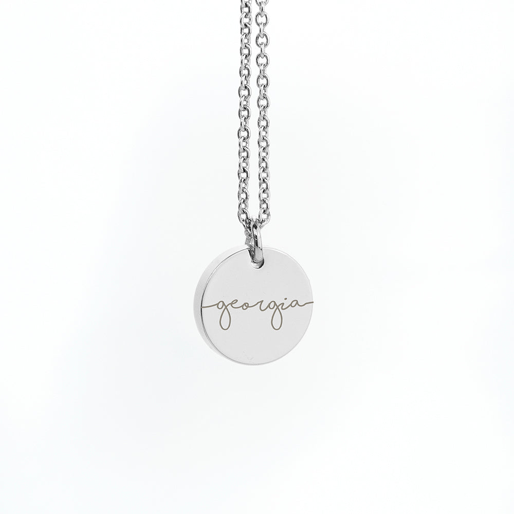 Personalised Name Disc Necklaces: 7 - Necklaces By Gift Moments