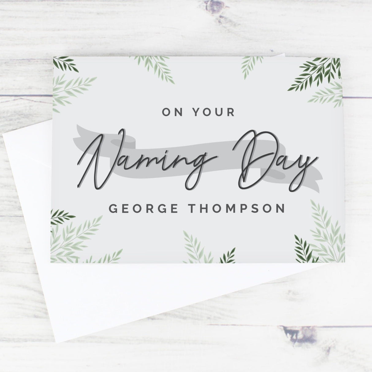 Personalised Naming Day Card: 2 - Greeting Cards By Gift Moments