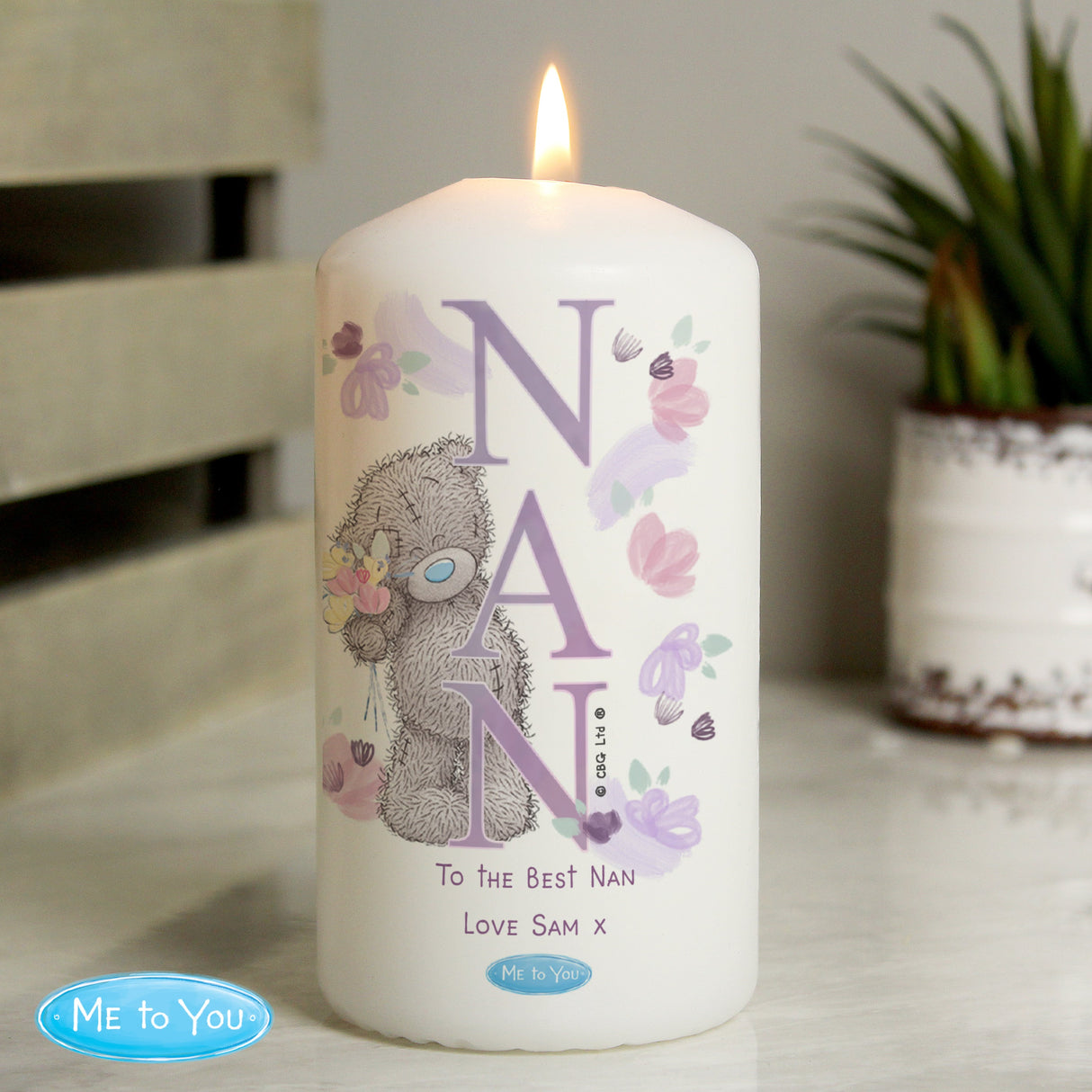 Personalised Me to You NAN Pillar Candle - Shop Candles At Gift Moments - 3