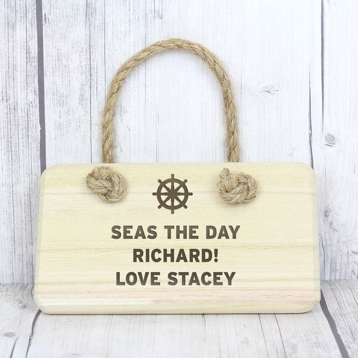 Personalised Nautical Wooden Sign: 3 - Signs & Plaques By Gift Moments