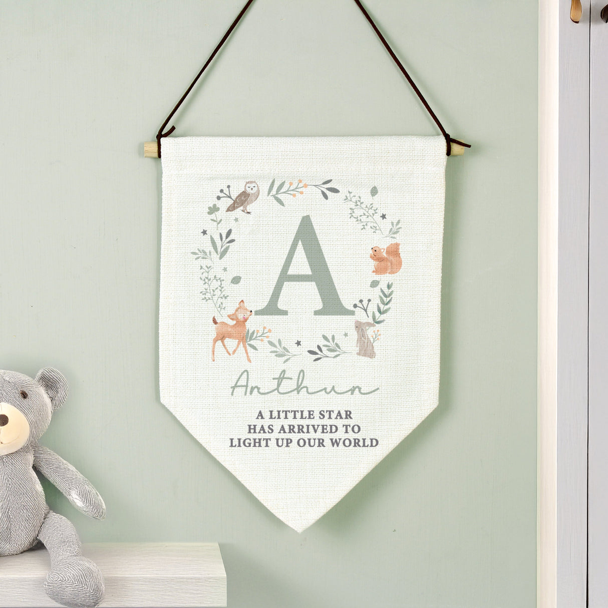 Personalised New Baby Wall Art Banner - Shop Wall Art At Gift Moments - 2