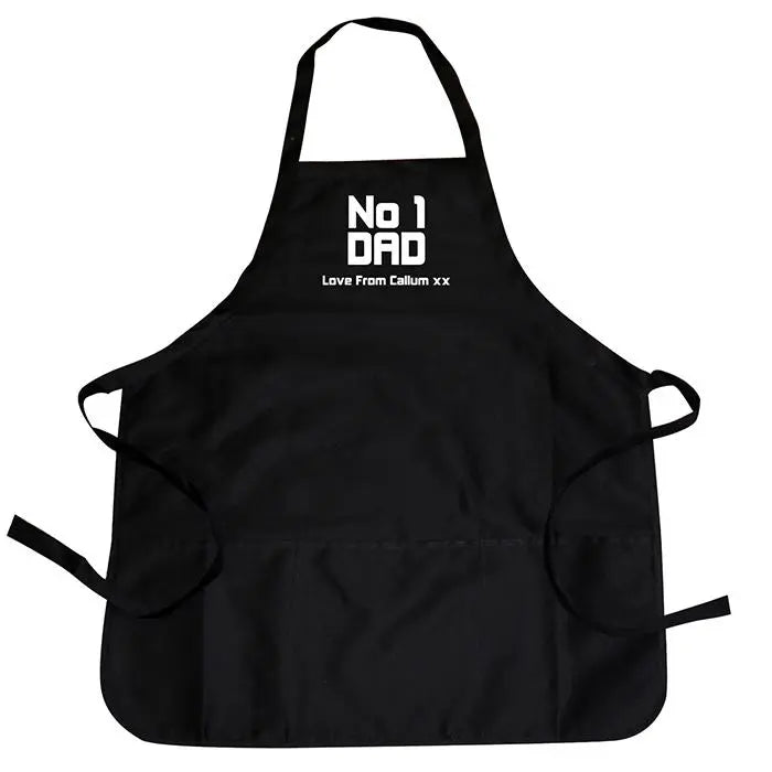 Personalised No.1 Dad Apron: 3 - Aprons By Gift Moments