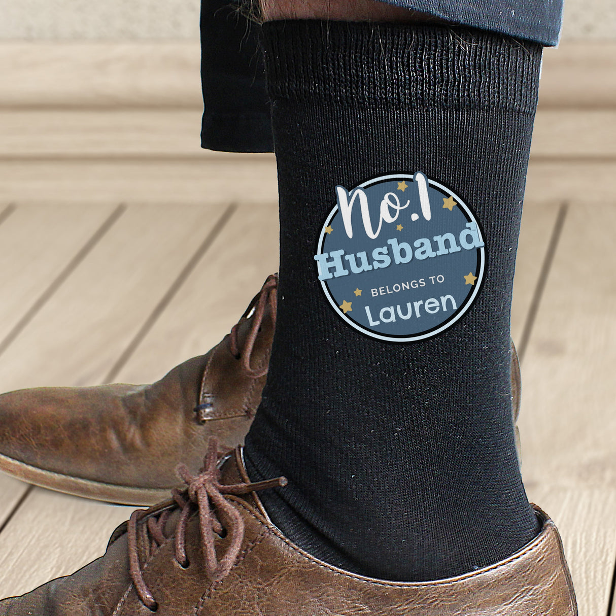 Personalised No.1 Men’s Socks: 3 - Clothing By Gift Moments
