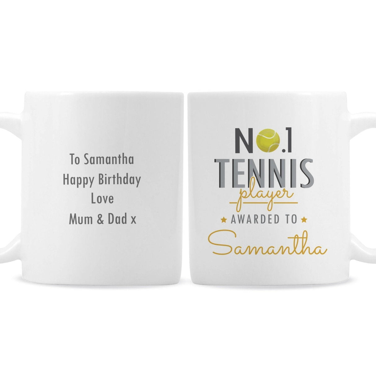 Personalised No.1 Tennis Player Mug: 4 - Mugs By Gift Moments