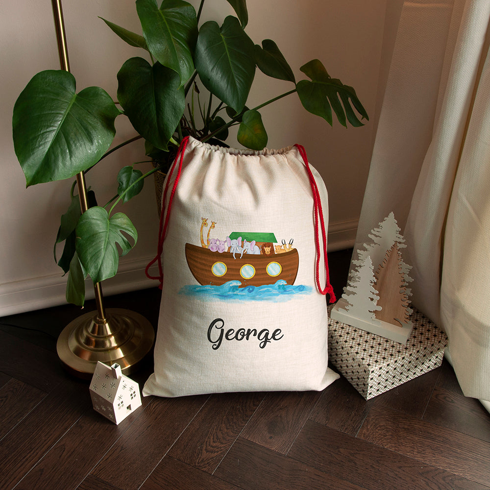 Personalised Noah’s Ark Christmas Sack: 2 - Christmas Sacks By Gift Moments