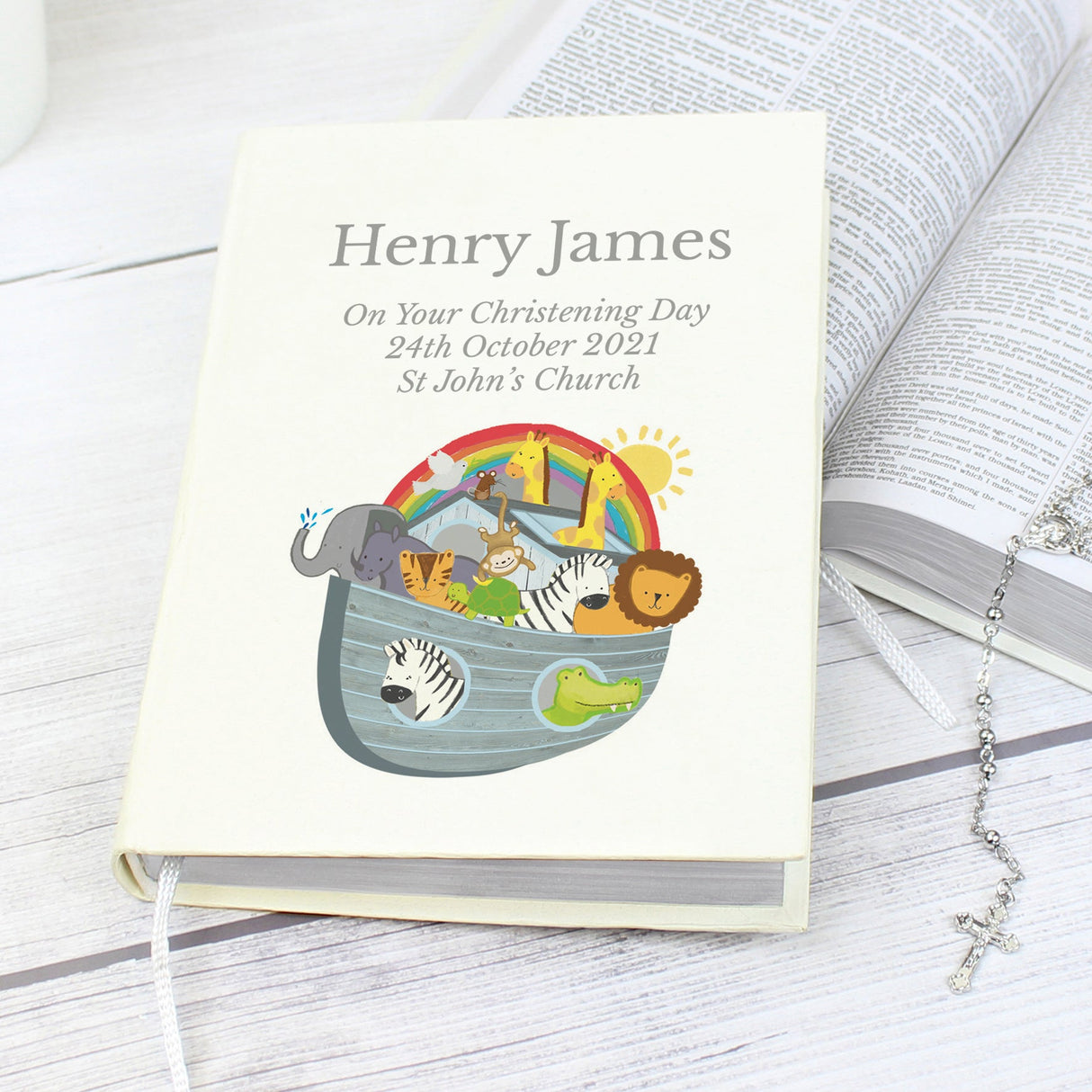 Personalised Noahs Ark Holy Bible - Eco-friendly: 2 - Books By Gift Moments