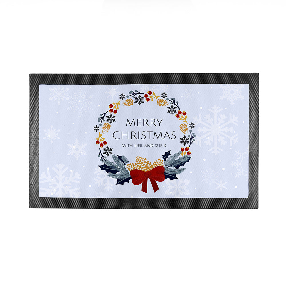 Personalised Nordic Wreath Bar Mat: 4 - Barware By Gift Moments