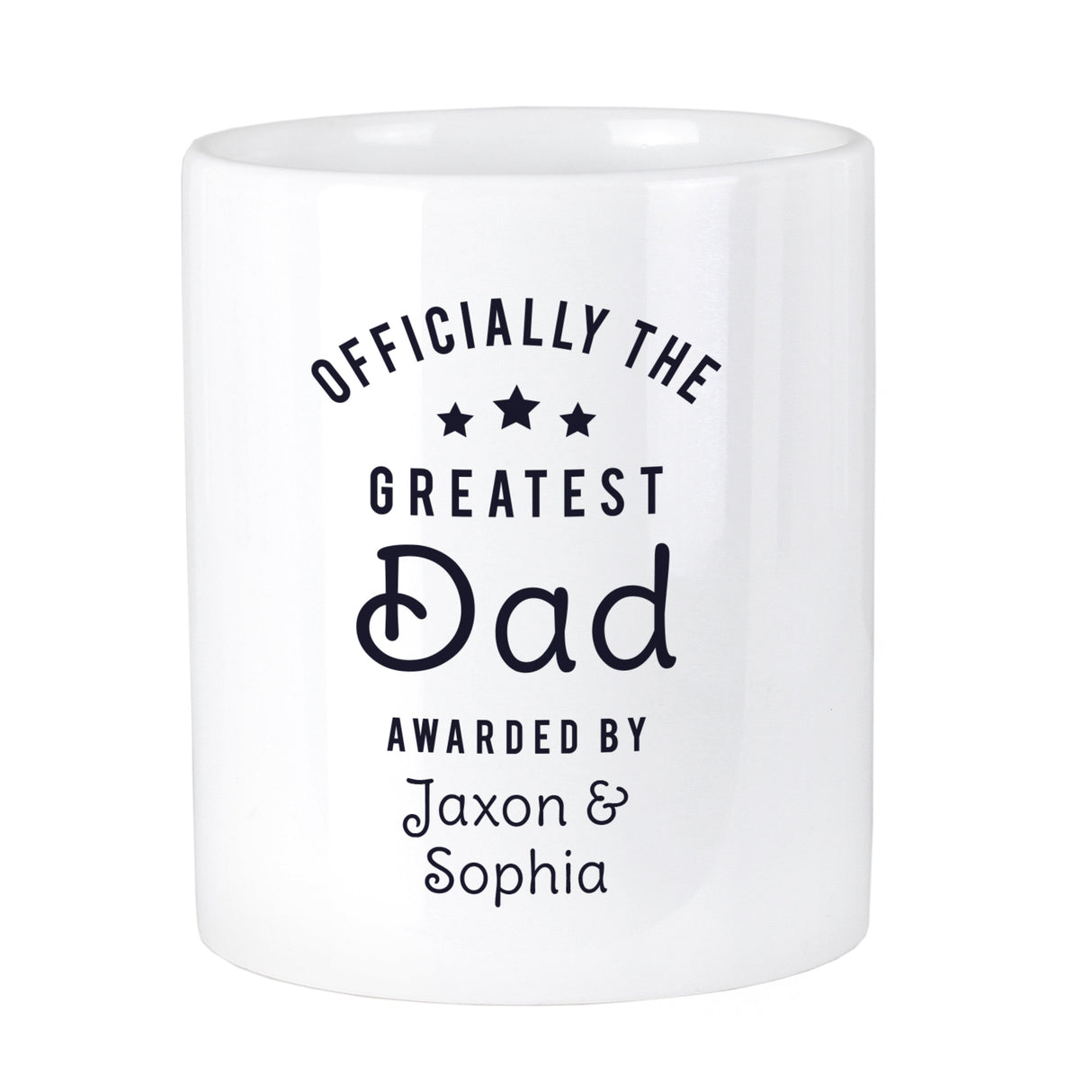 Personalised Officially The Greatest Ceramic Storage Pot: 5 - Storage By Gift Moments