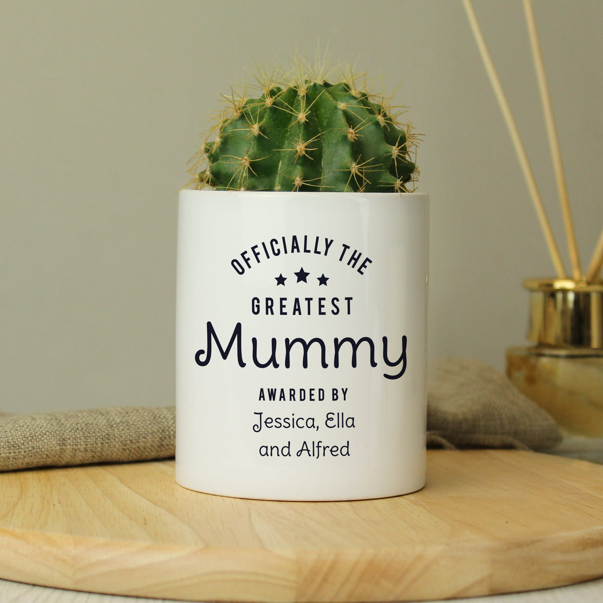 Personalised Officially The Greatest Ceramic Storage Pot: 4 - Storage By Gift Moments