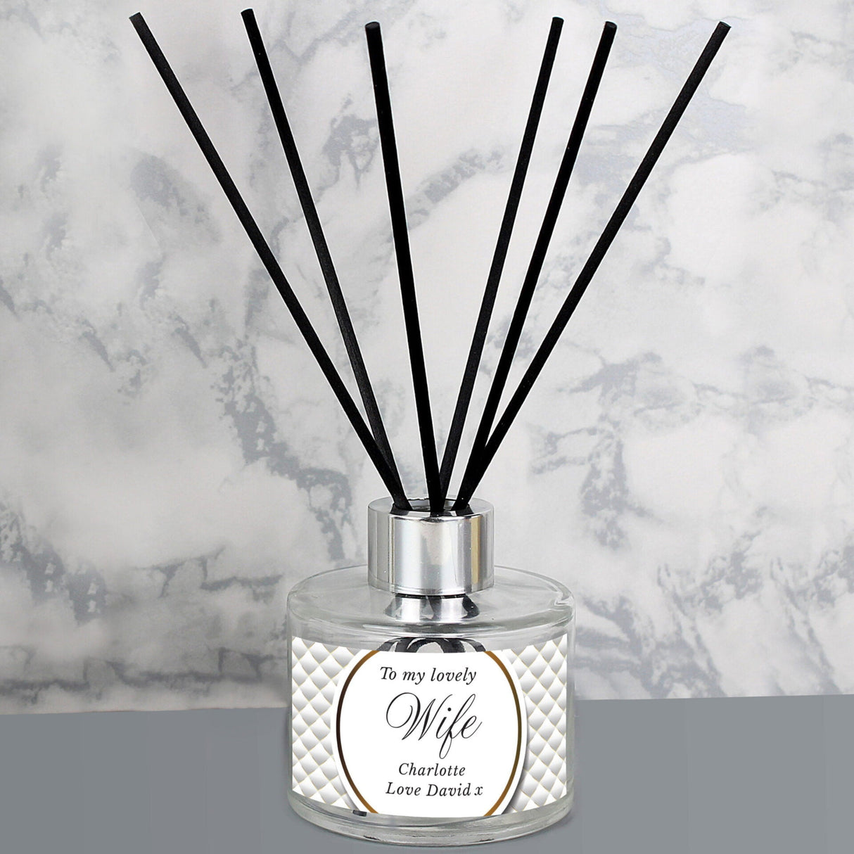 Personalised Opulent Reed Diffuser: 4 - Reed Diffusers By Gift Moments