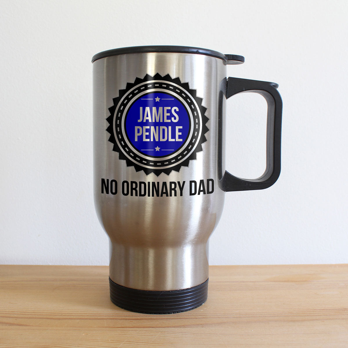 Personalised No Ordinary Dad Travel Mug: 1 - Travel Mugs By Gift Moments