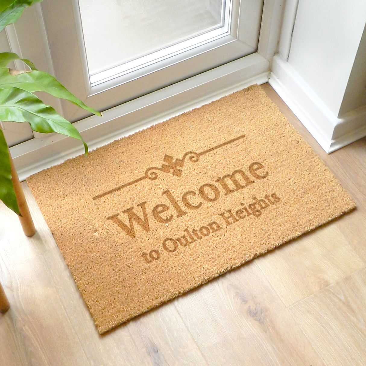 Personalised Ornate Rectangle Indoor Doormat: 1 - Doormats By Gift Moments